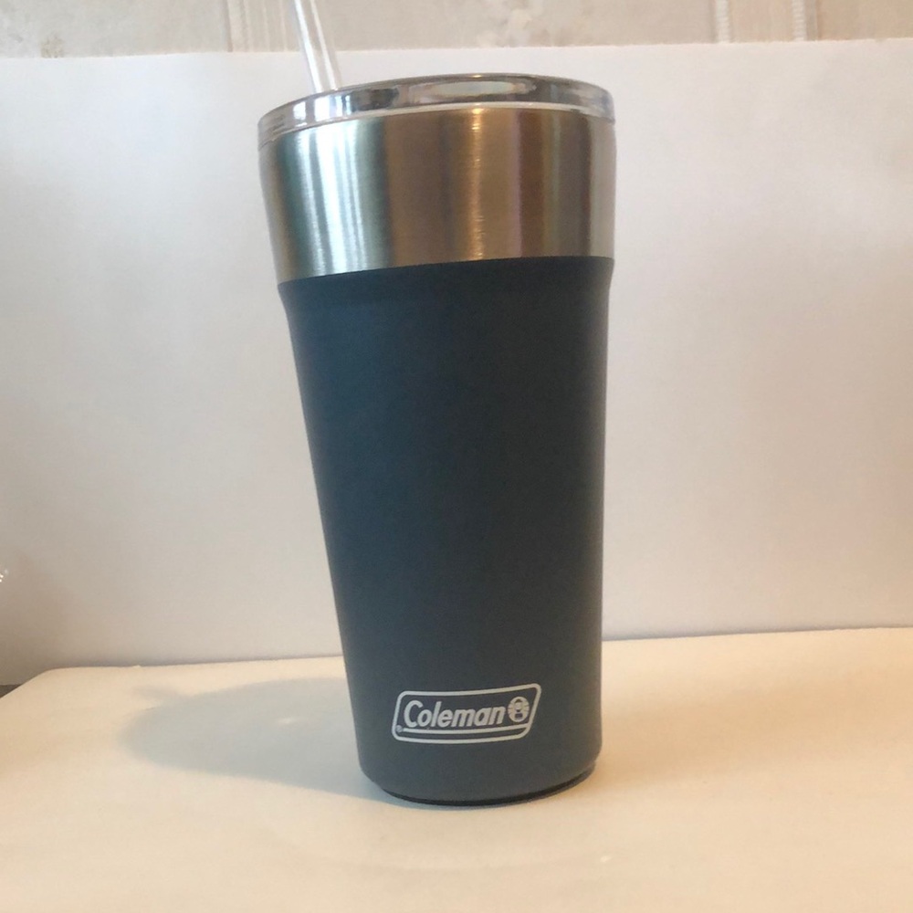 Coleman Silver and Blue Insulated Water Bottle